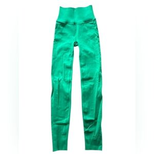 😁Fabletics SculptKnit Womens Green Leggings Size XS